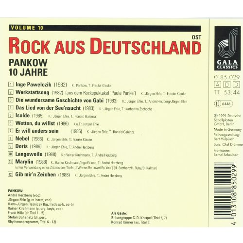 Cover Rückseite 10 Jahre Pankow