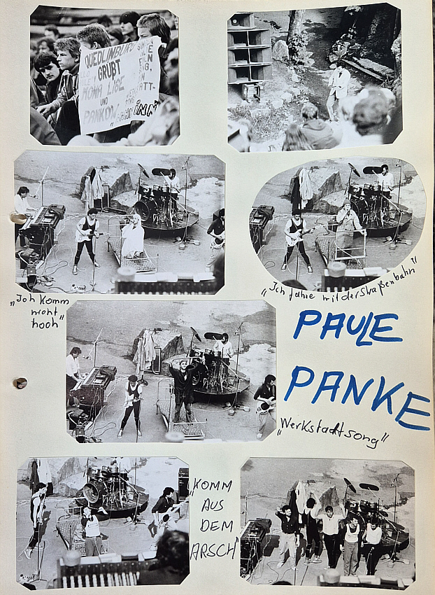 PAULE PANKE in einem Fan-Album