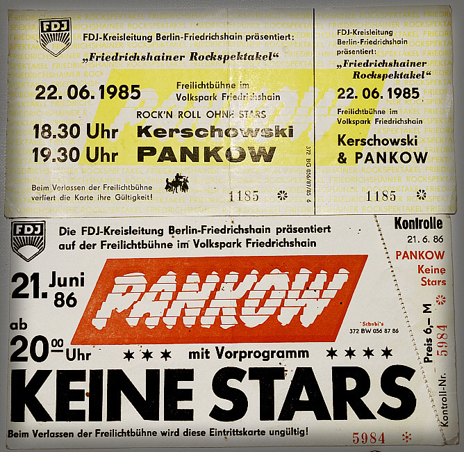Eintrittskarten für PANKOWs jährliche Friedrichshain-Konzerte